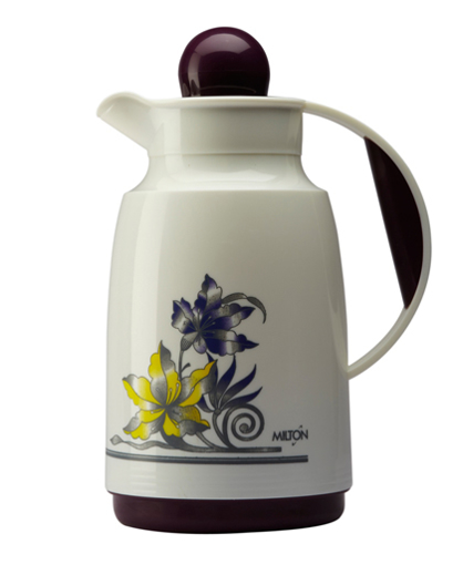 Milton VIENNA VACCUME  DOMESTIC  1000ml Insulated With Glass FLASK Multi Color की तस्वीर