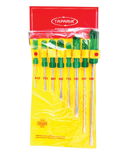 Taparia 1013  8-Pieces Hanging Pouch Screw Driver Kit की तस्वीर