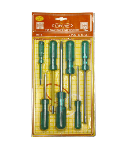 Taparia 1014 Blister Packaging Screw Driver Kit 7 Pieces की तस्वीर