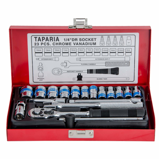 Picture of Taparia S 1/4 H Square Drive 17 Sockets & 6 Accessories