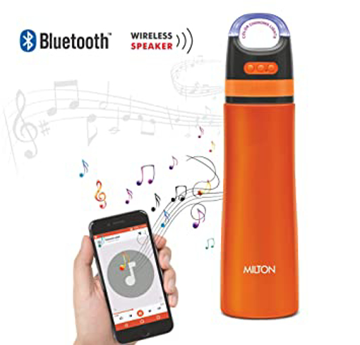 Milton Boom 900 Stainless Steel Bottle with Wireless Bluetooth Speaker की तस्वीर