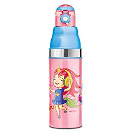 Milton Kool Stunner 600 Insulated School Kids Bottle with Inner Steel, 520 ml, Pink