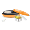 Milton Swiftron Stainless Steel Tiffin Box Set of 2, 260ml, Orange