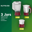 Philips Juicer Mixer Grinder HL7715/00