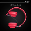 Toreto Explosive Pro Wireless over Ear Headphone with Mic