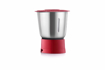 Usha JMG 0500XJ3 500-Watt Juicer Mixer Grinder with 3 Jars (Red / White)