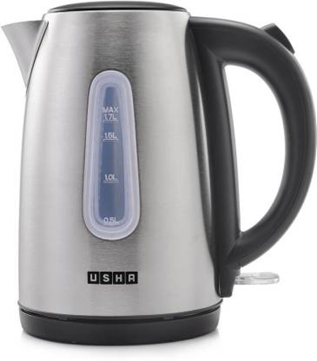 Usha EK 3717 Electric Kettle  (1.7 L, SILVER AND BLACK)