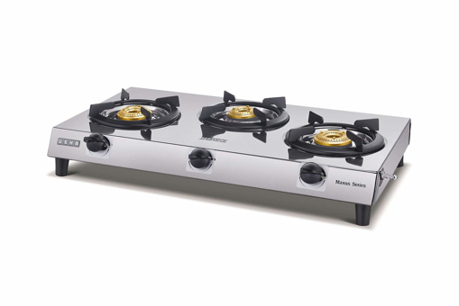 Usha Maxus GS 3001 3 Burner Gas Stove (Stainless Steel)