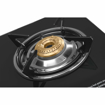 Usha Ebony Neo GS 2003 SS Thicker Glass Top 2 Burner Gas Stove (Black)