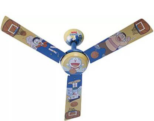 Usha Doraemon Basketball 1200 mm 3 Blade Ceiling Fan  (Blue)