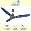 Usha Bloom Magnolia 1250 mm 3 Blade Ceiling Fan  (Blue,Grey, Pack of 1)