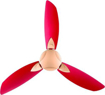 Usha Bloom Primrose 1250 mm 3 Blade Ceiling Fan  (Sparkle Golden, Cherry, Pack of 1)