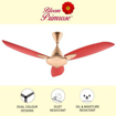 Usha Bloom Primrose 1250 mm 3 Blade Ceiling Fan  (Sparkle Golden, Cherry, Pack of 1)