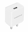 Ambrane AWC-47 2.1 A Mobile Charger with Detachable Cable  (White)