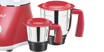 Picture of Bajaj Ruby 500-Watt Mixer Grinder with 3 Jars (White/Red)