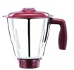Picture of Bajaj Ivora 800W Mixer Grinder with Anti-Bacterial Coating and Nutri-Pro Feature, 3 Jars, Crimson Red