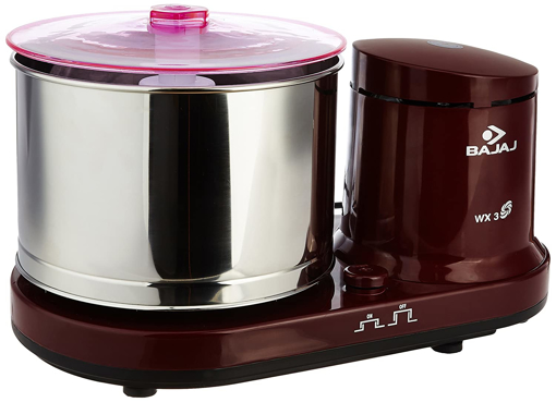 Bajaj WX 3 150-Watt Wet Grinder without Arm (Maroon) की तस्वीर