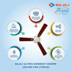 Bajaj Ultima DZiner2T 1200 mm CF 3 Blade Ceiling Fan Topaz