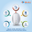 Bajaj Juvel Instant 1 Ltr 3KW Vertical Water Heater White