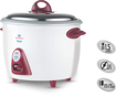 Bajaj Majesty New RCX 3 1.5 litres 350 Watt Multifunction Rice Cooker White Pink