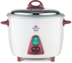 Bajaj Majesty RCX 28 Electric Rice Cooker 2.8 L  White and Red