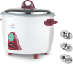 Bajaj Majesty RCX 28 Electric Rice Cooker 2.8 L  White and Red