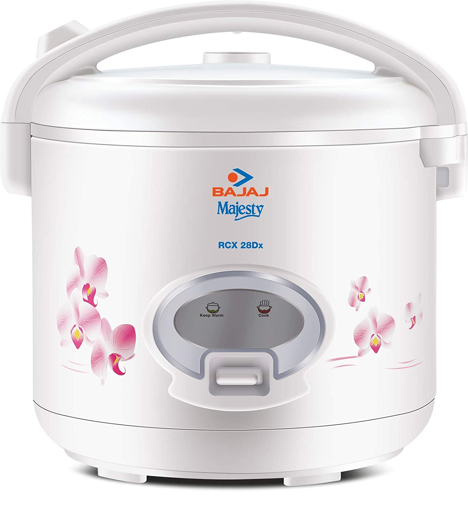 Bajaj Majesty RCX 28 DLX Electric Rice Cooker 2.8 L White