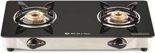 Bajaj Majesty CGX2 Eco Glass Stainless Steel Manual Gas Stove