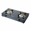 Bajaj GP6 2 Burner Stainless Steel Glass Gas Stove Black ISI Certified