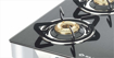 Bajaj CGX4  4 Burner Stainless Steel Glass ISI Certified Gas Stove Black