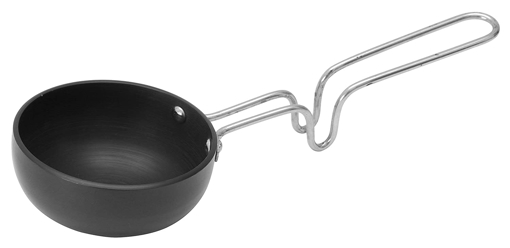 Nirlep  ETP 125 by Bajaj Electricals Ebony 125 Mili Ltr Hard Anodized Tadka Pan 2.4 mm