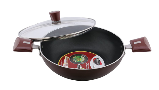 Picture of Nirlep by Bajaj Electricals Selec+ J Class Non Stick Kadhai with Lid 3.5 Ltr JKR28GL