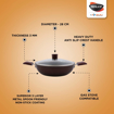 Picture of Nirlep by Bajaj Electricals Selec+ J Class Non Stick Kadhai with Lid 3.5 Ltr JKR28GL
