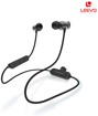 Leevo Rock On Wireless Collar Clip Neckband Earphones with a Hands Free mic Chrome Black की तस्वीर