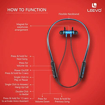 Picture of Leevo Dance Wireless Neckband Earphones with Super Fast Charging