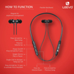 Picture of Leevo Thunder Wireless Neckband with deep Thunderous bass