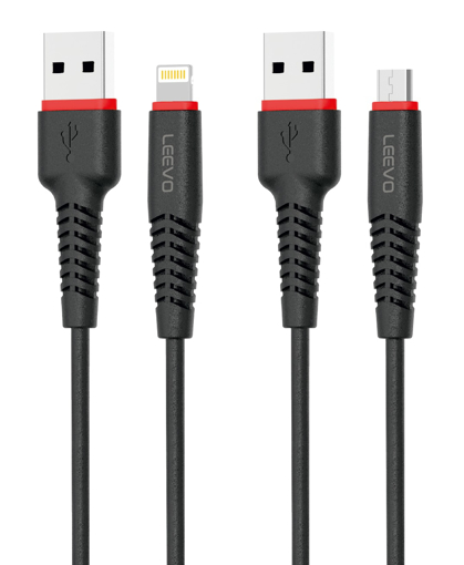 Picture of Leevo 150M MICRO TO USB 2A 1.2M FAST CHARGE SYNC CABLE