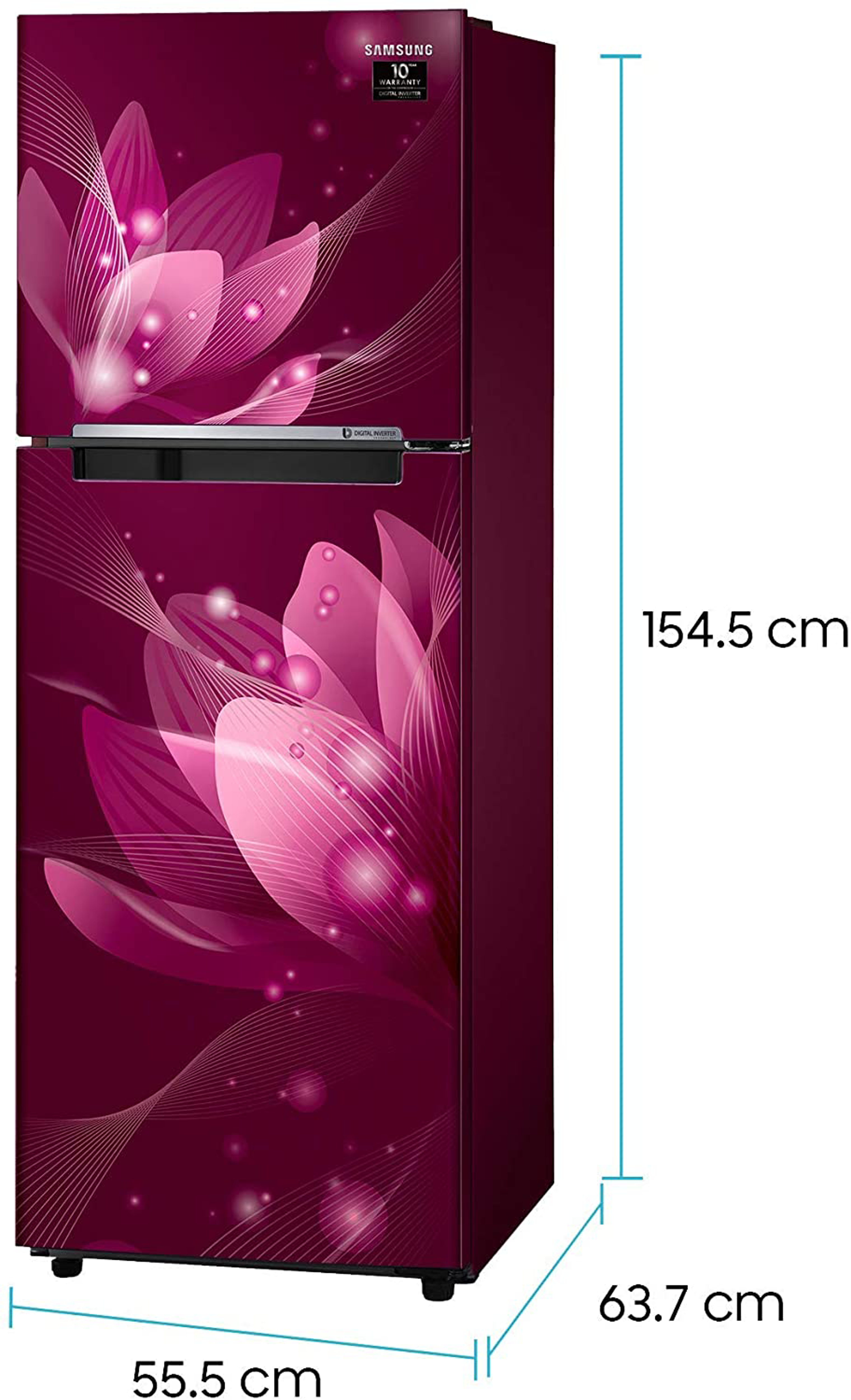 samsung refrigerator saffron red