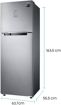 Picture of SAMSUNG 275 L Frost Free Double Door 2 Star Convertible Refrigerator  Elegant Inox RT30T3722S8 HL