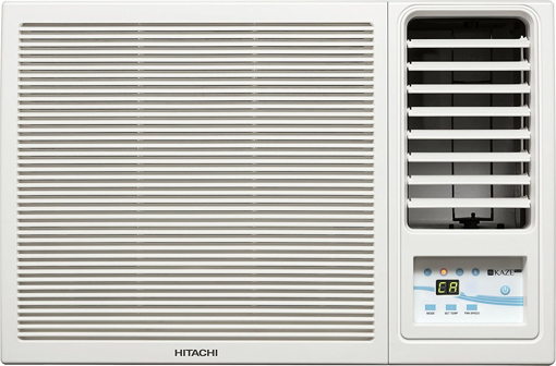 Hitachi 1.5 Ton 5 Star Window AC  White  RAW518KUDZ1 Copper Condenser की तस्वीर
