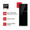 Picture of TOSHIBA 325 L Frost Free Double Door 2 Star Refrigerator  Black Glass GR AG36IN XK