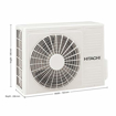 Hitachi 1.5 Ton 4 Star Split Inverter AC  White  RSNG417HDEA Copper Condenser की तस्वीर