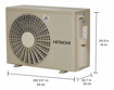 Hitachi 1.5 Ton 3 Star Inverter Split AC Copper RSNG317HCEA Gold की तस्वीर