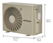 Picture of Hitachi 1 Ton 3 Star Inverter Split AC Copper RSG311HCEA White