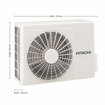 Picture of Hitachi 1.5 Ton 3 Star Inverter Split AC Copper RSD317HCEA White