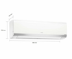 Hitachi 1.5 Ton 3 Star Split AC White  RSM318HDDO Copper Condenser की तस्वीर