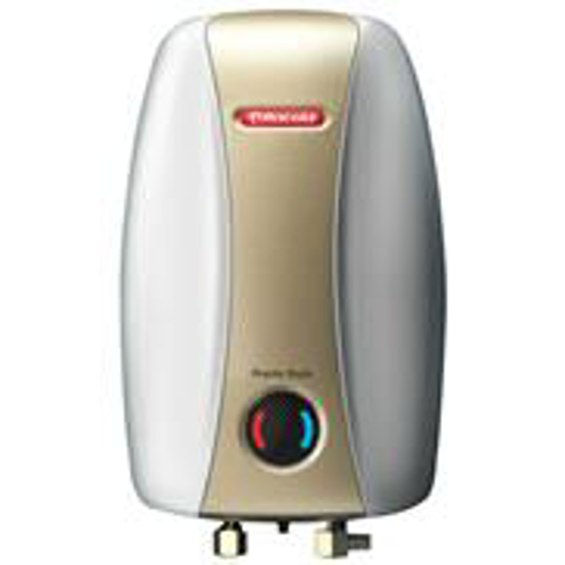 Racold Pronto Stylo 3 Litres Instant Water Geyser 3000 Watts Golden Grey की तस्वीर
