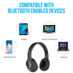 Picture of Ambrane WH 65 Over The Ear Wireless Headphones with FM Aux & SD Card Slot Black