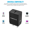 Picture of Ambrane AQC 56 18 W 3 A Mobile Charger with Detachable Cable  Black Cable Included