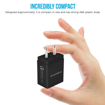 Picture of Ambrane AQC 56 18 W 3 A Mobile Charger with Detachable Cable  Black Cable Included